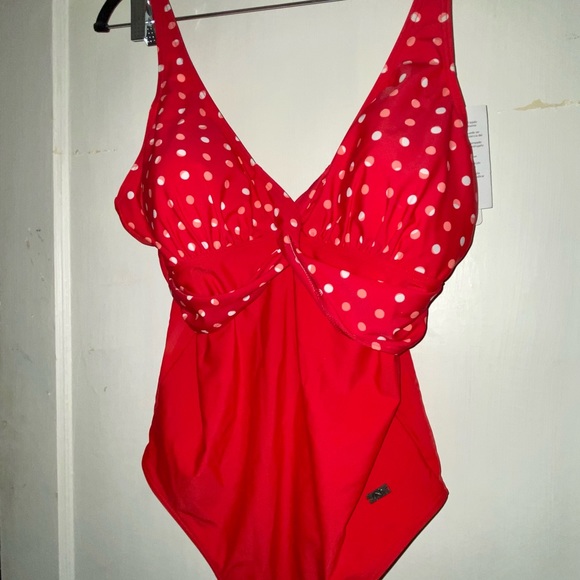 NWT Naturana Polka Dot Twist Front One Piece EU 44 - Picture 5 of 6